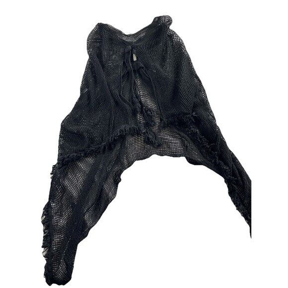 Lulus Clothing Co Crochet Fairy Goth Witchy Shawl Wrap - Picture 3 of 11